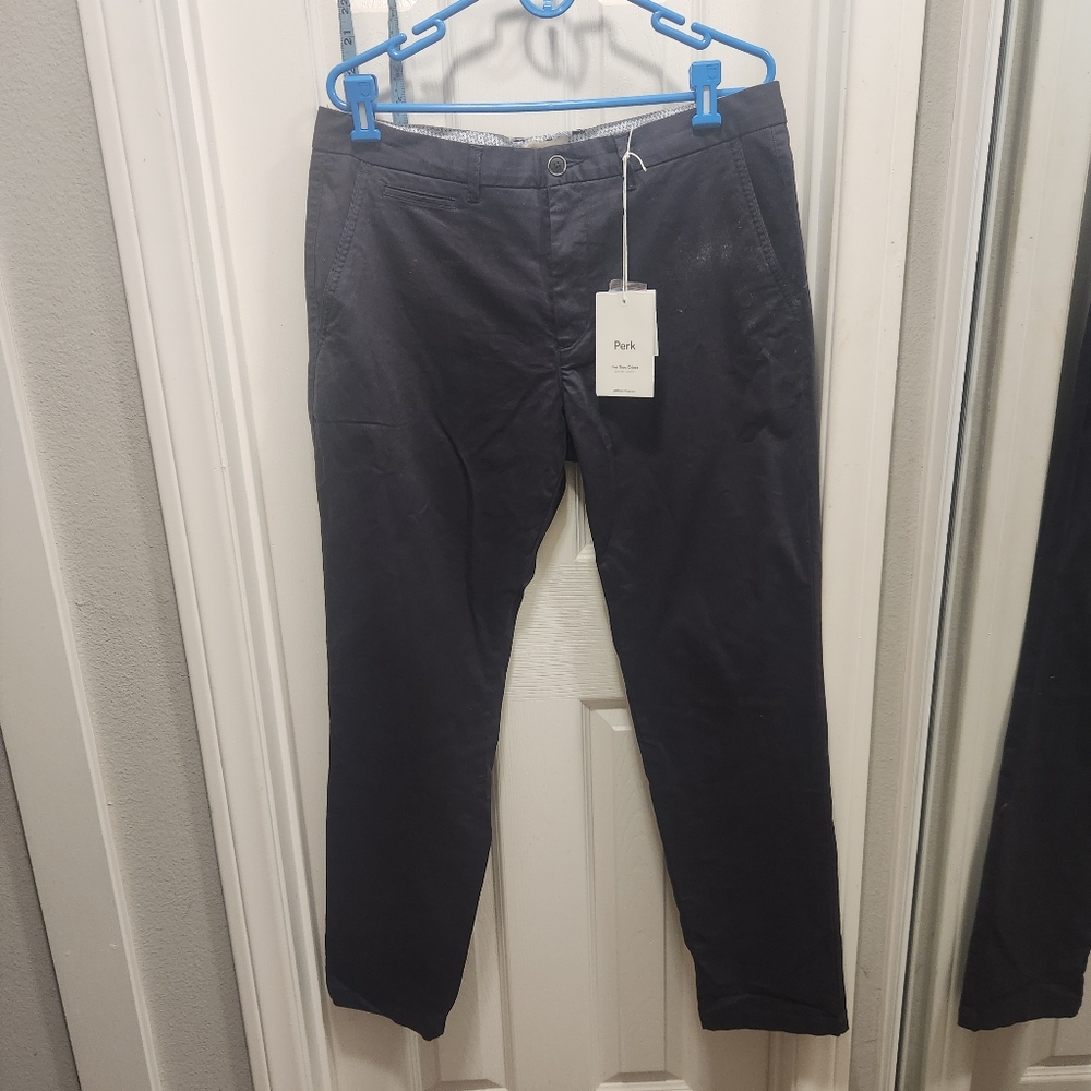 Perk feel good chinos slim fit stretch pants 36x32 nwt
